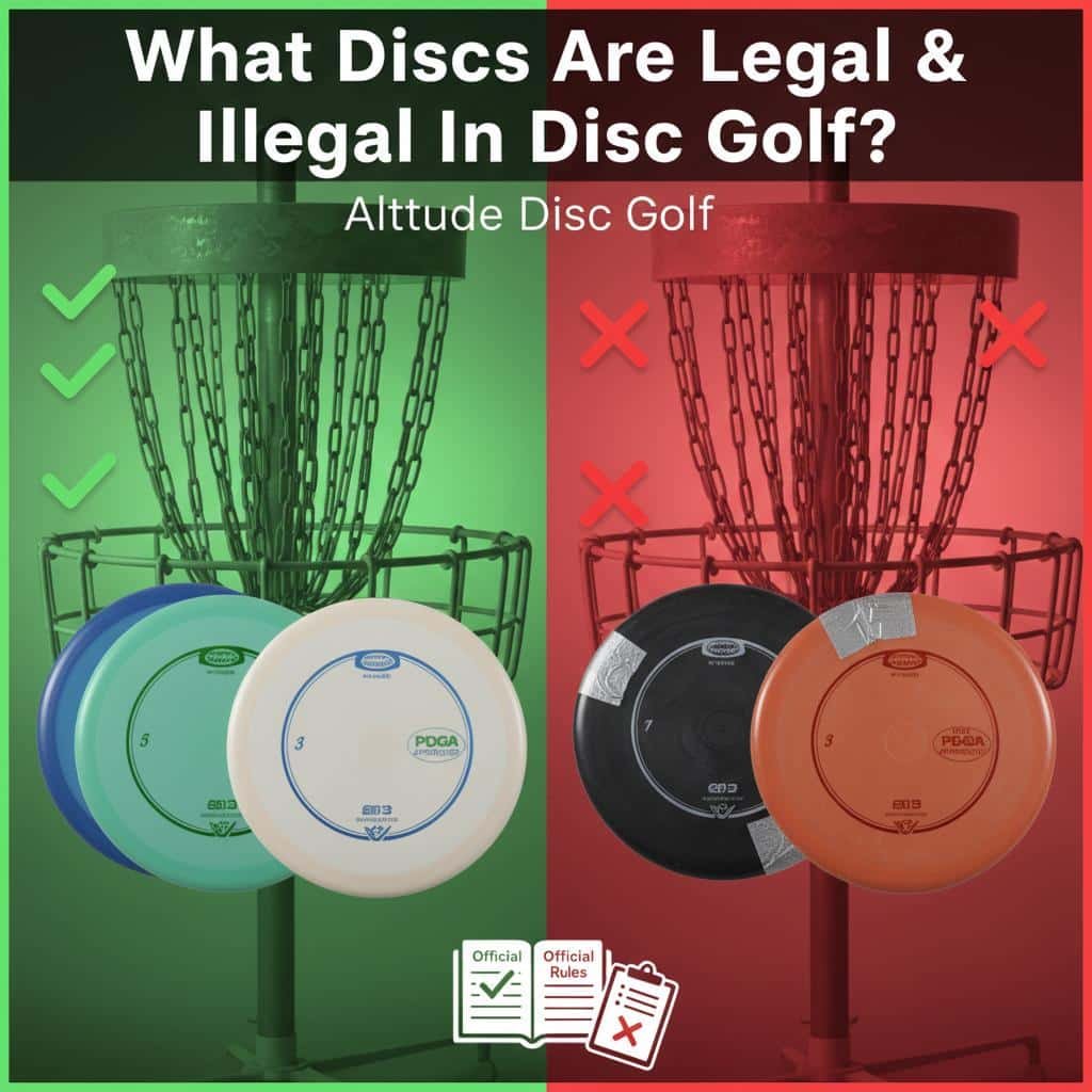 legal vs illegal disc golf discs